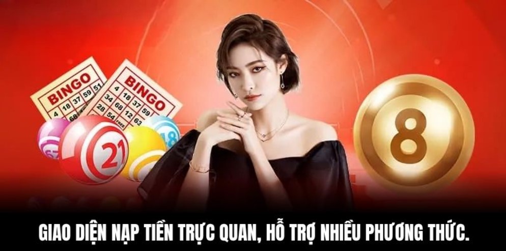 Giao diện nạp tiền trực quan, hỗ trợ nhiều phương thức.